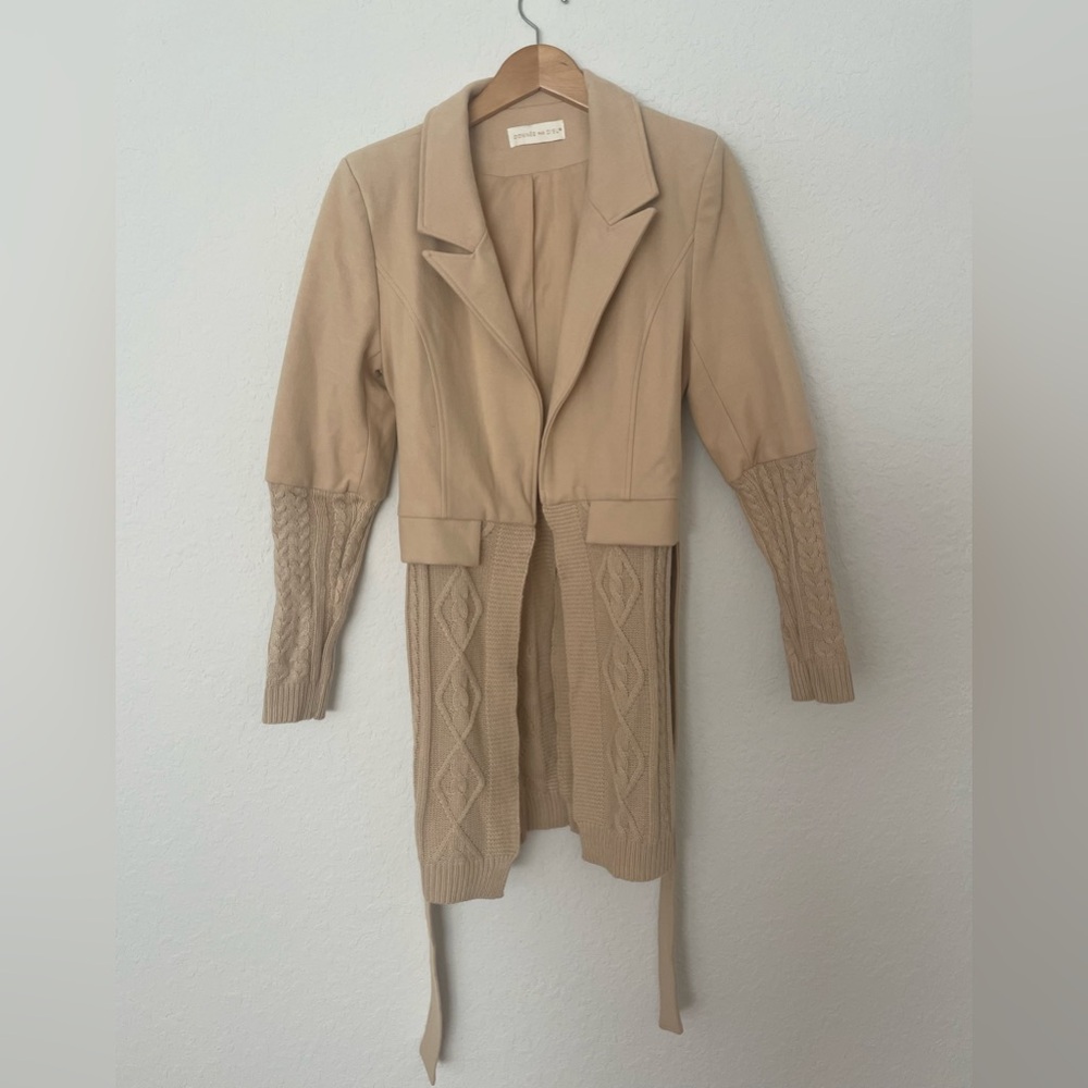 Donnee Par Dieu Women's Jacket in Nude Size S